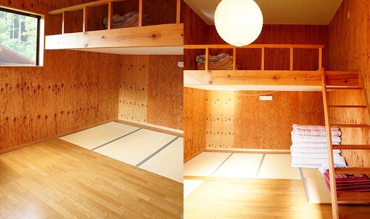 尾瀬高原キャンプ場のコテージ