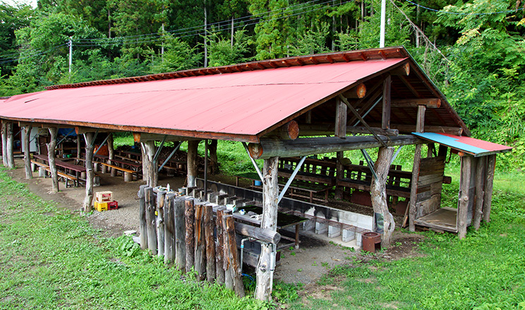 尾瀬高原キャンプ場の炊事場
